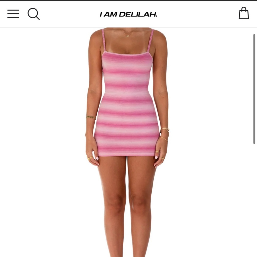 I AM DELILAH Elsa Mini Dress in Tulip